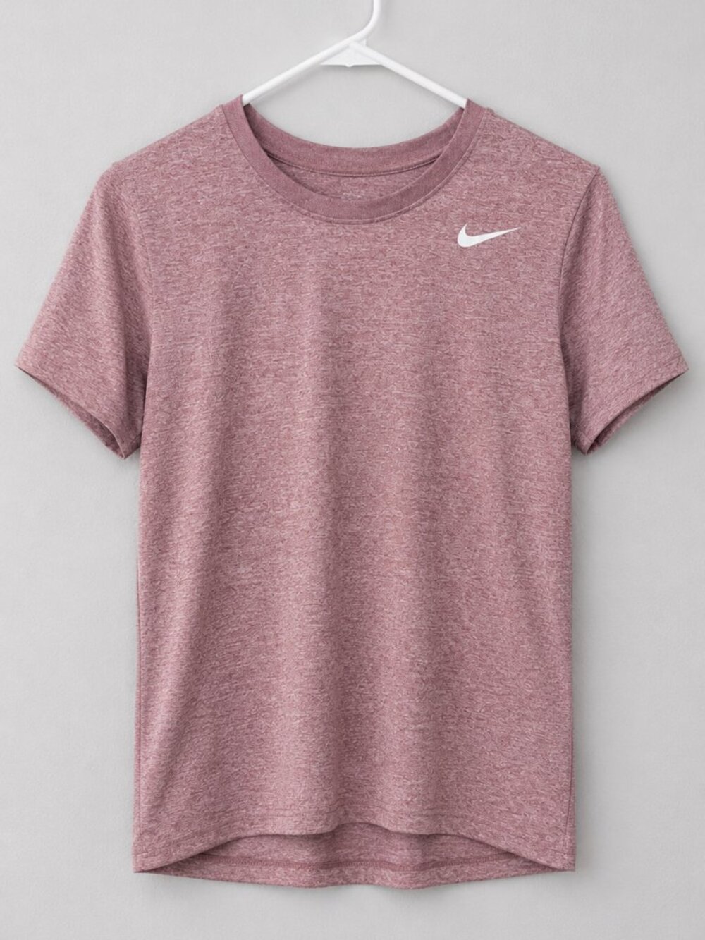 Nike Dri-FIT Heather Pink Athletic Tee XS | Cute Gym Essential